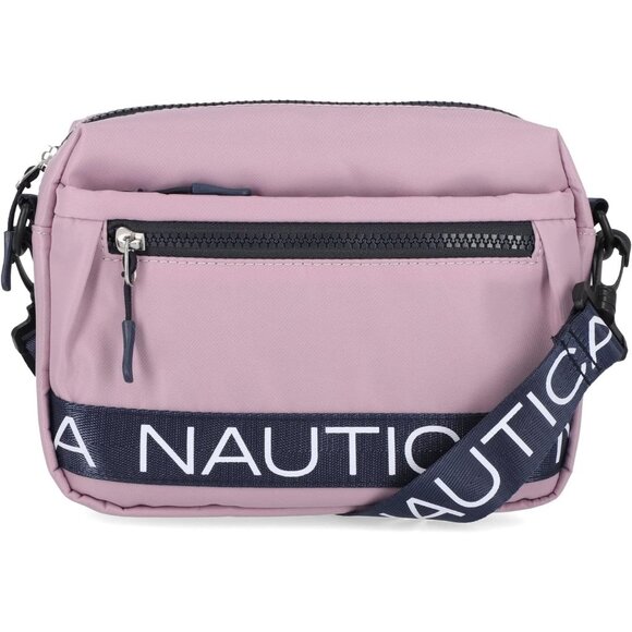 Women's Purple Nylon Bean Crossbody Belt Bag Adjustable Shoulder Strap Zipper - Picture 1 of 6